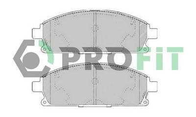 50001263 PROFIT Комплект тормозных колодок, дисковый тормоз