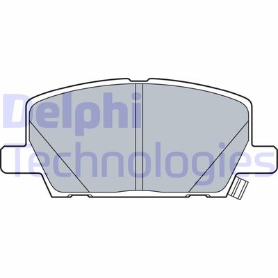 LP3482 DELPHI Комплект тормозных колодок, дисковый тормоз