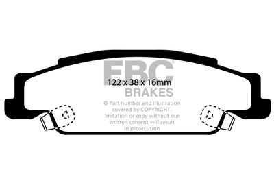 DP31646C EBC Brakes Комплект тормозных колодок, дисковый тормоз