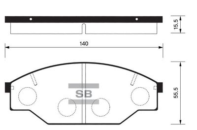 FBP1121 FI.BA Комплект тормозных колодок, дисковый тормоз