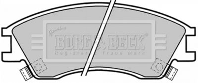 BBP1378 BORG & BECK Комплект тормозных колодок, дисковый тормоз