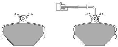 FBP0596 FREMAX Комплект тормозных колодок, дисковый тормоз