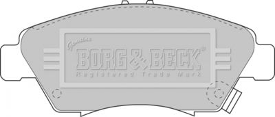 BBP1457 BORG & BECK Комплект тормозных колодок, дисковый тормоз
