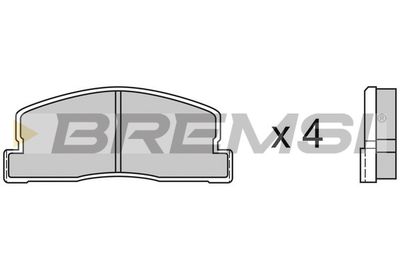 BP2247 BREMSI Комплект тормозных колодок, дисковый тормоз
