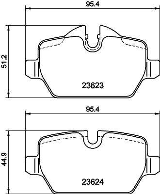 MDB2681 MINTEX Комплект тормозных колодок, дисковый тормоз