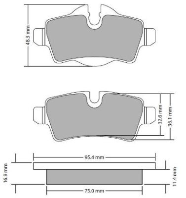 FBP1714 FREMAX Комплект тормозных колодок, дисковый тормоз