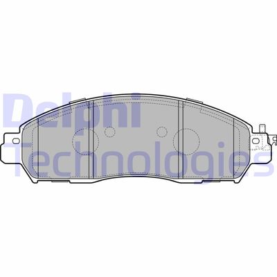 LP3291 DELPHI Комплект тормозных колодок, дисковый тормоз