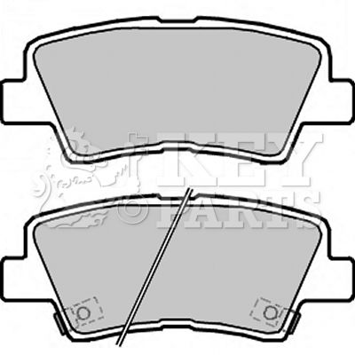 KBP2323 KEY PARTS Комплект тормозных колодок, дисковый тормоз