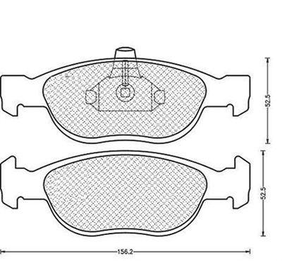 430216171164 MAGNETI MARELLI Комплект тормозных колодок, дисковый тормоз