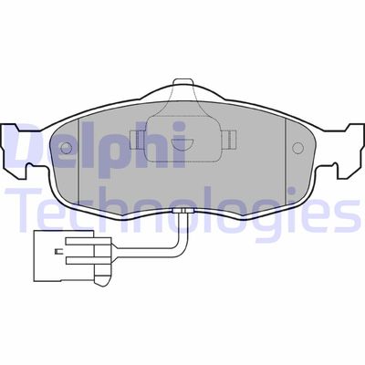 LP781 DELPHI Комплект тормозных колодок, дисковый тормоз