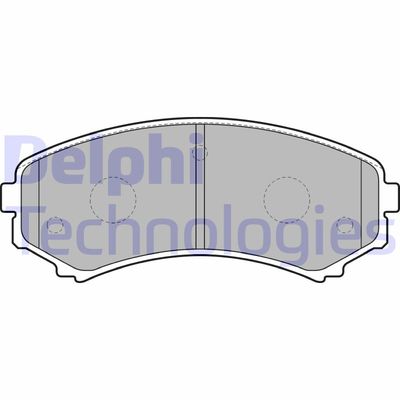 LP1909 DELPHI Комплект тормозных колодок, дисковый тормоз