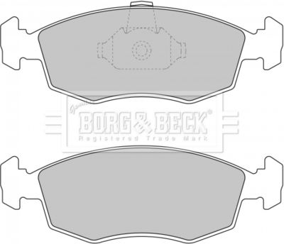 BBP1748 BORG & BECK Комплект тормозных колодок, дисковый тормоз