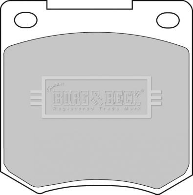 BBP1054 BORG & BECK Комплект тормозных колодок, дисковый тормоз
