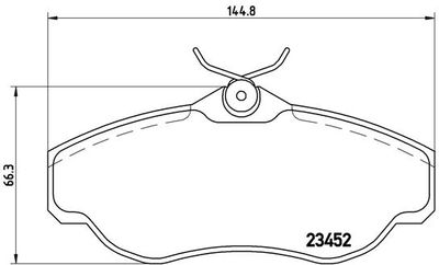 P44008 BREMBO Комплект тормозных колодок, дисковый тормоз