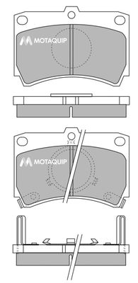 LVXL383 MOTAQUIP Комплект тормозных колодок, дисковый тормоз