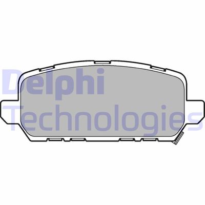 LP3244 DELPHI Комплект тормозных колодок, дисковый тормоз