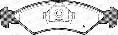 BPA016800 OPEN PARTS Комплект тормозных колодок, дисковый тормоз