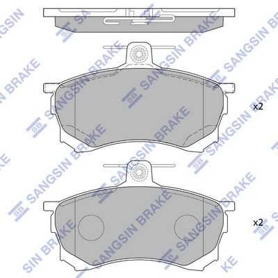 SP4051 Hi-Q Комплект тормозных колодок, дисковый тормоз