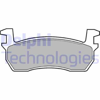 LP259 DELPHI Комплект тормозных колодок, дисковый тормоз