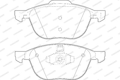 WBP23723A WAGNER Комплект тормозных колодок, дисковый тормоз