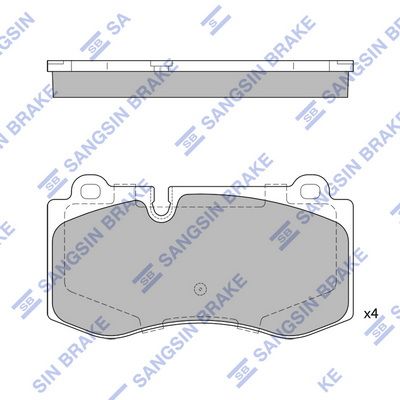 SP2195 Hi-Q Комплект тормозных колодок, дисковый тормоз