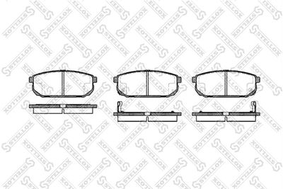 1053002BSX STELLOX Комплект тормозных колодок, дисковый тормоз