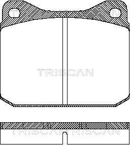 811029788 TRISCAN Комплект тормозных колодок, дисковый тормоз