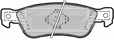 BBP1163 BORG & BECK Комплект тормозных колодок, дисковый тормоз