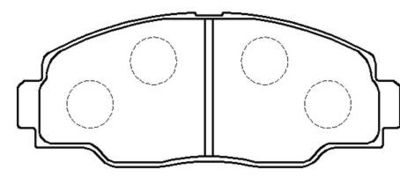 HP9116 HSB GOLD Комплект тормозных колодок, дисковый тормоз