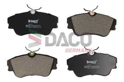 324731 DACO Germany Комплект тормозных колодок, дисковый тормоз