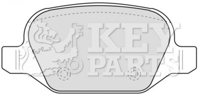 KBP1776 KEY PARTS Комплект тормозных колодок, дисковый тормоз