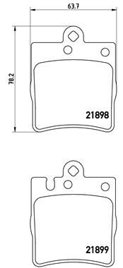 P50033X BREMBO Комплект тормозных колодок, дисковый тормоз