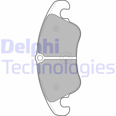 LP2077 DELPHI Комплект тормозных колодок, дисковый тормоз
