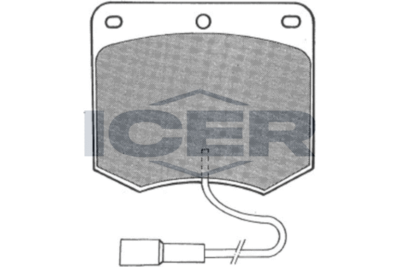 180667 ICER Комплект тормозных колодок, дисковый тормоз