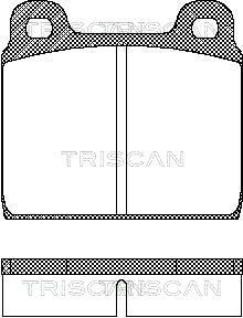 811029211 TRISCAN Комплект тормозных колодок, дисковый тормоз