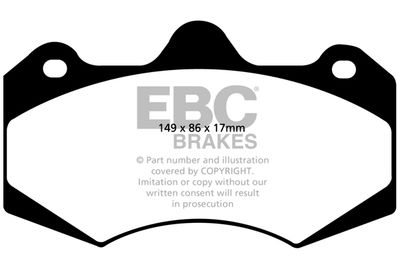 DP4042R EBC Brakes Комплект тормозных колодок, дисковый тормоз