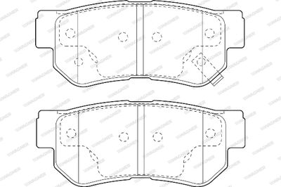 WBP23543A WAGNER Комплект тормозных колодок, дисковый тормоз
