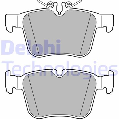 LP2763 DELPHI Комплект тормозных колодок, дисковый тормоз