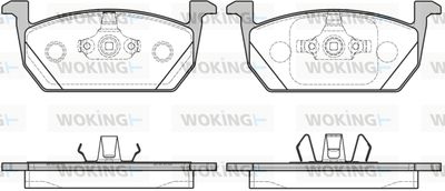 P1610300 WOKING Комплект тормозных колодок, дисковый тормоз