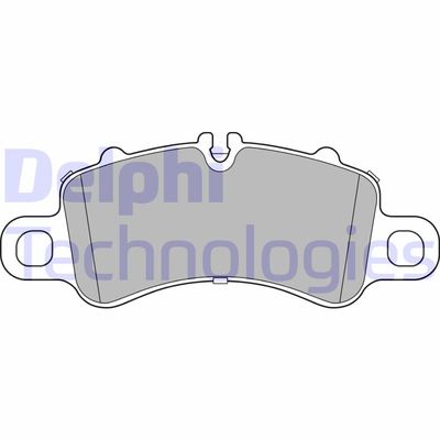 LP3308 DELPHI Комплект тормозных колодок, дисковый тормоз