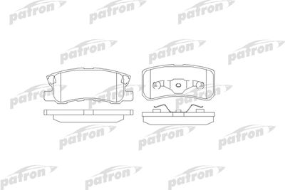 PBP1604 PATRON Комплект тормозных колодок, дисковый тормоз