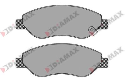 N09464 DIAMAX Комплект тормозных колодок, дисковый тормоз