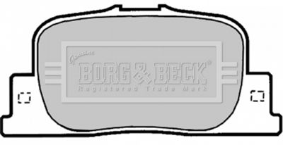 BBP1878 BORG & BECK Комплект тормозных колодок, дисковый тормоз