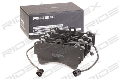 402B1324 RIDEX Комплект тормозных колодок, дисковый тормоз