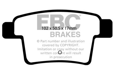 DP1967 EBC Brakes Комплект тормозных колодок, дисковый тормоз