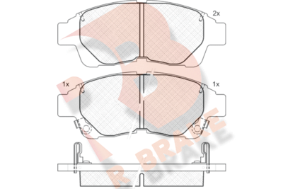 RB1210 R BRAKE Комплект тормозных колодок, дисковый тормоз