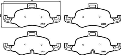 P85160X BREMBO Комплект тормозных колодок, дисковый тормоз