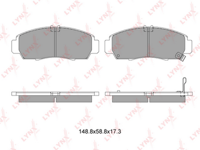 BD3403 LYNXauto Комплект тормозных колодок, дисковый тормоз