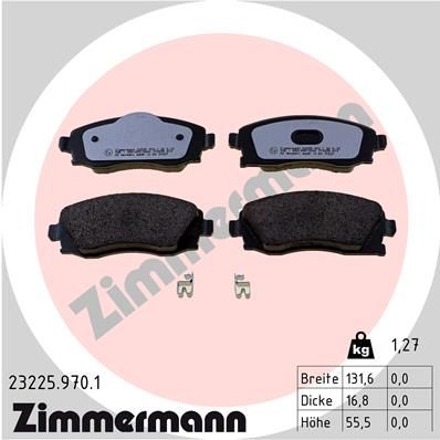 232259701 ZIMMERMANN Комплект тормозных колодок, дисковый тормоз