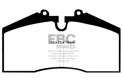 DP3767C EBC Brakes Комплект тормозных колодок, дисковый тормоз